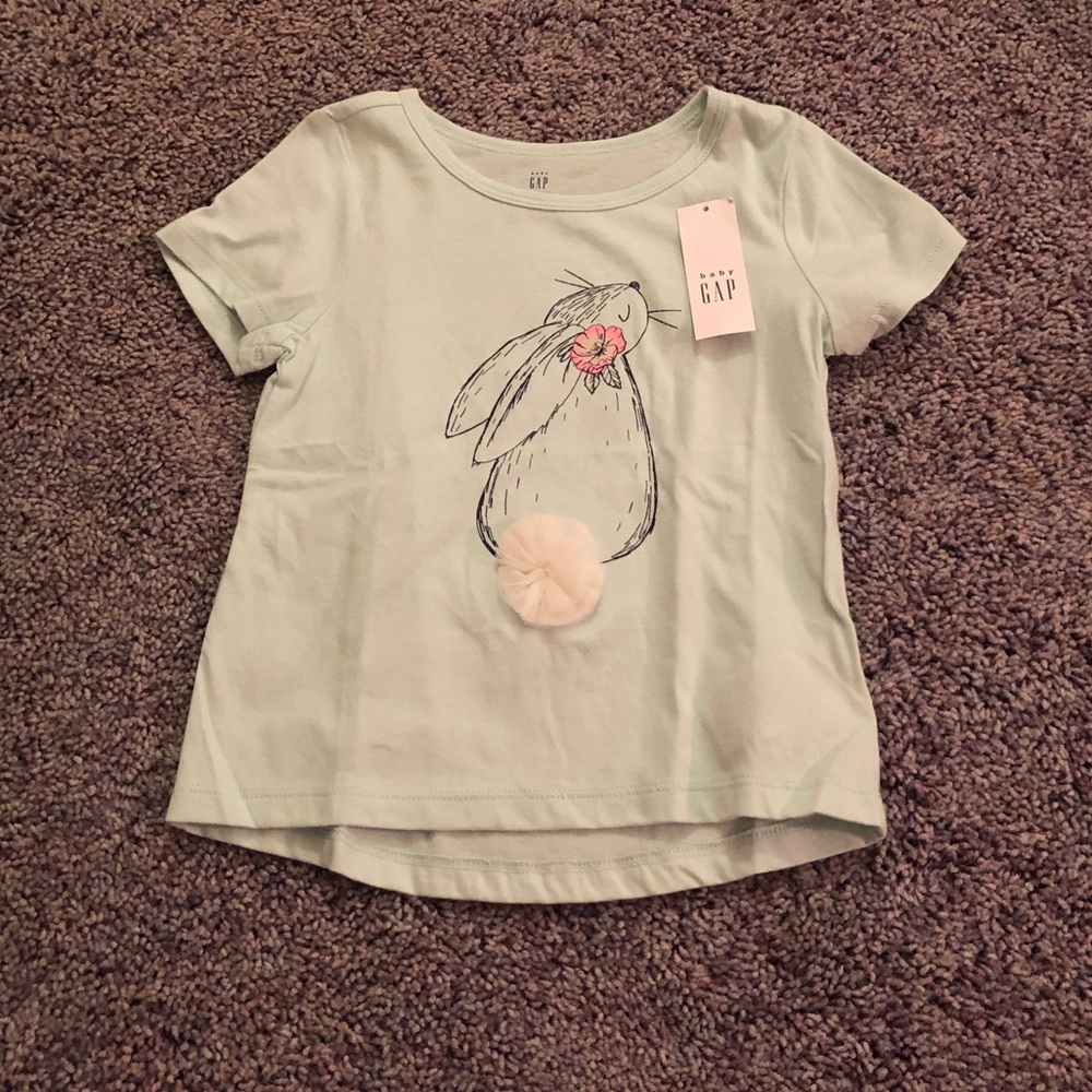 toddler girls bunny tee NWT